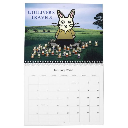 バニーの文献2011のカレンダーのすばらしい時 カレンダー (1月 2026)