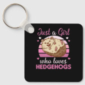 バニーの甘いウサギを愛する女の子 キーホルダー (正面)