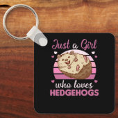 バニーの甘いウサギを愛する女の子 キーホルダー (正面)