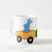 バニーの競争 コーヒーマグカップ (正面左)