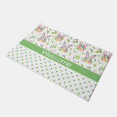 バニーの耳と卵 ドアマット (アングル)