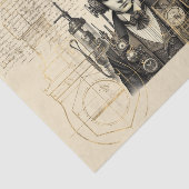 バニーの耳を持つスチームパンクの男 薄葉紙 (詳細)