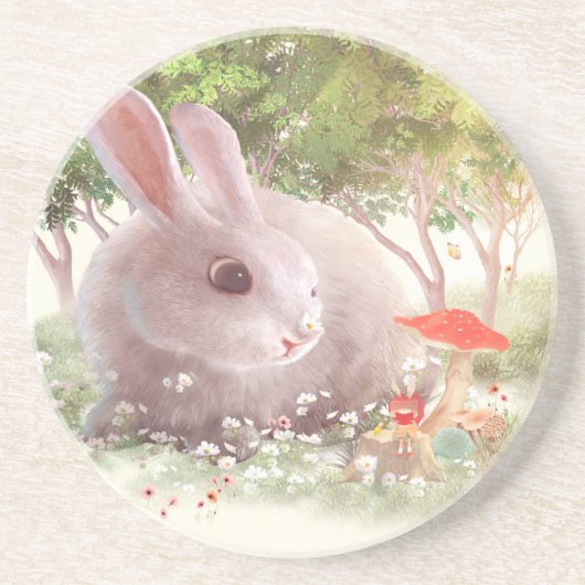 バニーの花 コースター (正面)