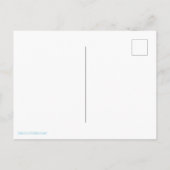 バニーの衣装を着た女の子を持つイースターハガキ 案内ポストカード (裏面)