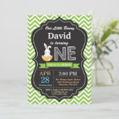 バニーの誕生日のイースターエッグの第1最初誕生日 招待状 (スタンド正面)