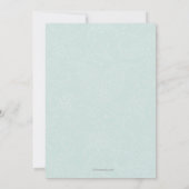 バニーの誕生日の写真の招待状 招待状 (裏面)