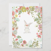 バニーの誕生日の招待状、バニーの最初誕生日 招待状 (裏面)