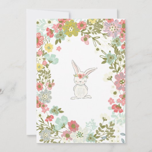 バニーの誕生日の招待状、バニーの最初誕生日 招待状 (裏面)