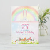 バニーの誕生日イースター 招待状 (スタンド正面)