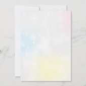 バニーの誕生日イースター 招待状 (裏面)