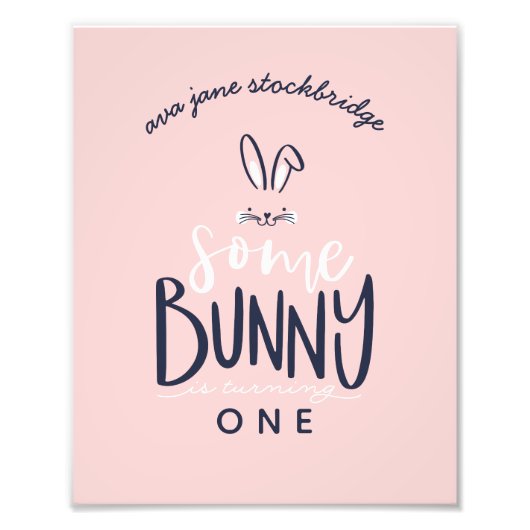 バニーの誕生日パーティー フォトプリント            (正面)