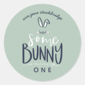 バニーの誕生日パーティー ラウンドシール (正面)