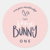 バニーの誕生日パーティー ラウンドシール (正面)