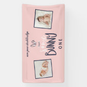 バニーの誕生日パーティー 横断幕 (縦)