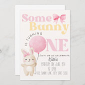 バニーの誕生日 招待状 (正面/裏面)