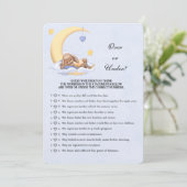 バニーの赤ちゃんシャワーのゲームの上か下? 招待状 (スタンド正面)