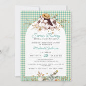 バニーの赤ちゃんシャワーの方法にいくつかのバニー特別な 招待状 (正面)