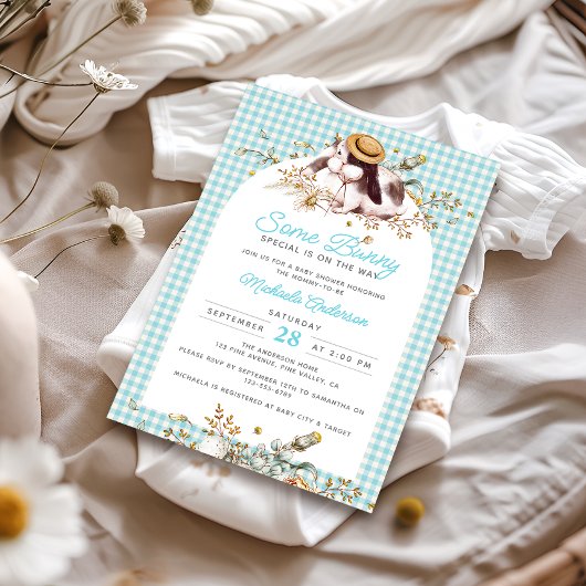 バニーの赤ちゃんシャワーの方法にいくつかのバニー特別な 招待状