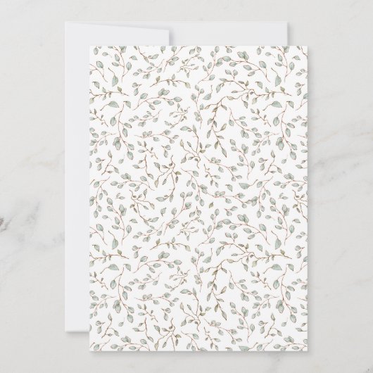 バニーの赤ちゃんシャワーの方法に特別な何か 招待状 (裏面)