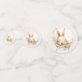 バニーの赤ちゃんシャワーを嗅ぐ コンフェッティ (裏面)