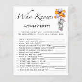 バニーの赤ちゃんシャワー誰がママのゲームを知っ最高のている (正面)