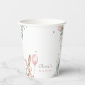 バニーの赤ちゃんシャワー 紙コップ (正面)