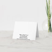 バニーの食事の時間芸術のメッセージカード シーズンカード (裏面)