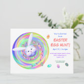 バニーのHeadspinイースターエッグの狩りのパーティー 招待状 (スタンド正面)