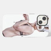 バニーのIphoneのねじれた場合 iPhoneケース (裏面横)