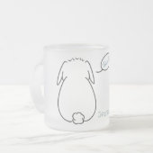 バニーのStewieの背部うなり声のマグ フロストグラスマグカップ (正面左)