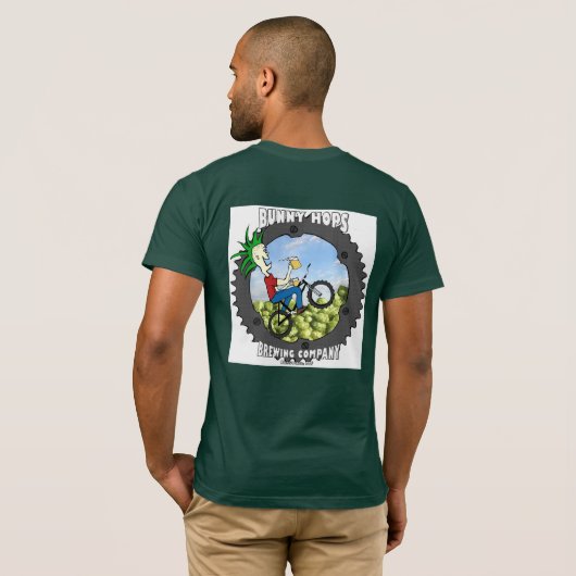 バニーはアメリカT飛びます Tシャツ (裏面フル)