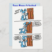 バニーはイースターエッグの狩りに招待されます 招待状 (正面/裏面)