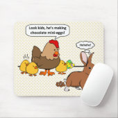バニーはチョコレートウンチにおもしろいな漫画をします マウスパッド (マウス)