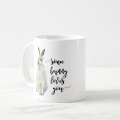 バニーはマグのかわいいノウサギ愛します コーヒーマグカップ (正面左)