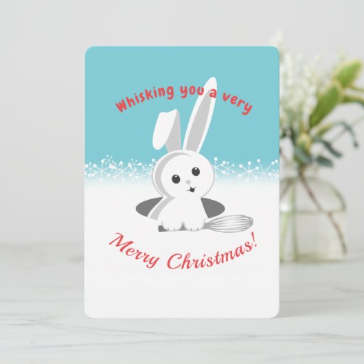 バニーは休日のベーキングのクリスマスカードを払います シーズンカード (スタンド正面)