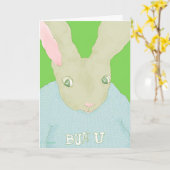 バニーは大学に行く カード (黄色い花)