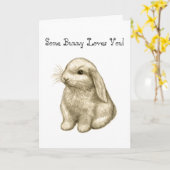 バニーは愛します! カード (黄色い花)