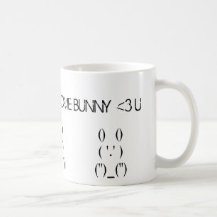 バニーは愛します コーヒーマグカップ
