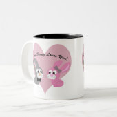 バニーは愛します! ツートーンマグカップ (正面左)