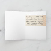 バニーは水彩画のクリスマスカードを導きます シーズンカード (内部)