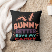 バニーは私のキャンディを持っている方が良い クッション (ブランケット)