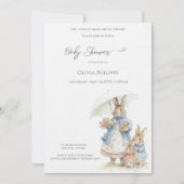 バニーは赤ちゃんシャワーをミイラ 招待状 (正面)