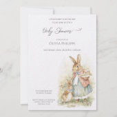 バニーは赤ちゃんシャワーをミイラ 招待状 (正面)