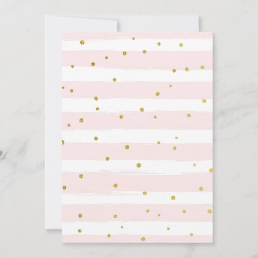 バニーは1つの第1誕生日を回しています 招待状 (裏面)