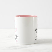 バニーは//のかわいいノベルティイースター愛します ツートーンマグカップ (中央)