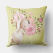 バニーはCutesy家の装飾愛します クッション (裏面)