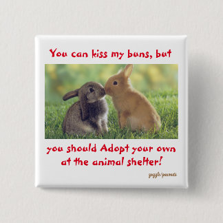 バニーも愛が必要だ！ボタン 缶バッジ