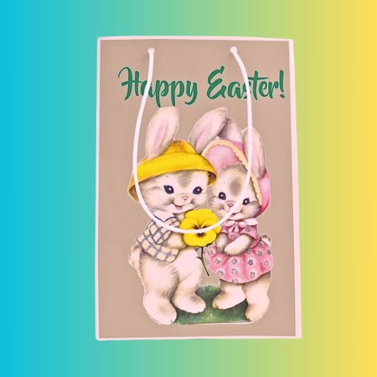 バニーをテーマにしたイースター抱き枕で最適なお菓子 ミディアムペーパーバッグ