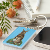 バニーを立てるヴィンテージ キーホルダー (正面右)