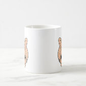 バニーを見おもしろいる コーヒーマグカップ (中央)